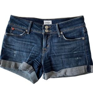 Hudson Dark Blue Denim Shorts in Size 24